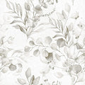 Naphite Gray Floral Peel and Stick Wallpaper Boho Farmhouse 787in17.3in | Watercolor Eucalyptus Leaf, Thicken,Self Adhesive Wallpaper for Renter Bedroom Bathroom, Removable,Contact Paper for Cabinets