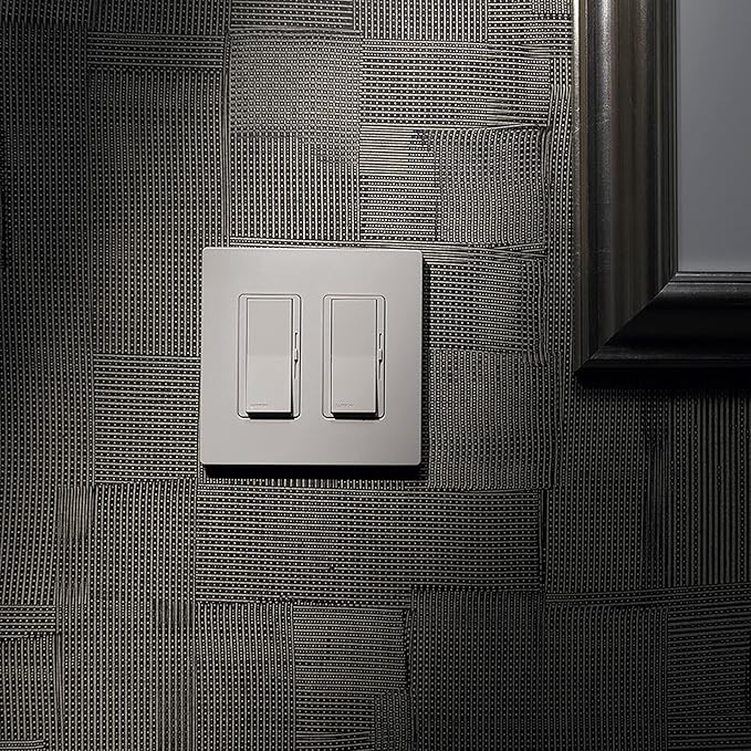 Lutron Claro 2 Gang Decorator/Rocker Wallplate, Satin, Hot (1-Pack) | SC-2-HT