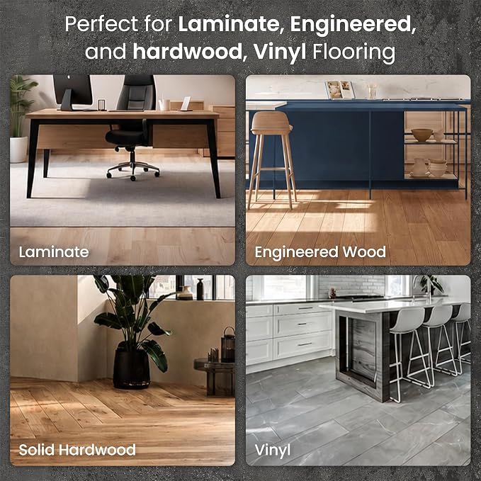 3-in-1 Acoustic Premium Floor Underlayment - 200 sqft Roll - 3mm Thick EPE with Silver Foil Vapor Barrier with Tape - Moisture Barrier, Thermal Insulation, Sound Insulation (Silver Protect)