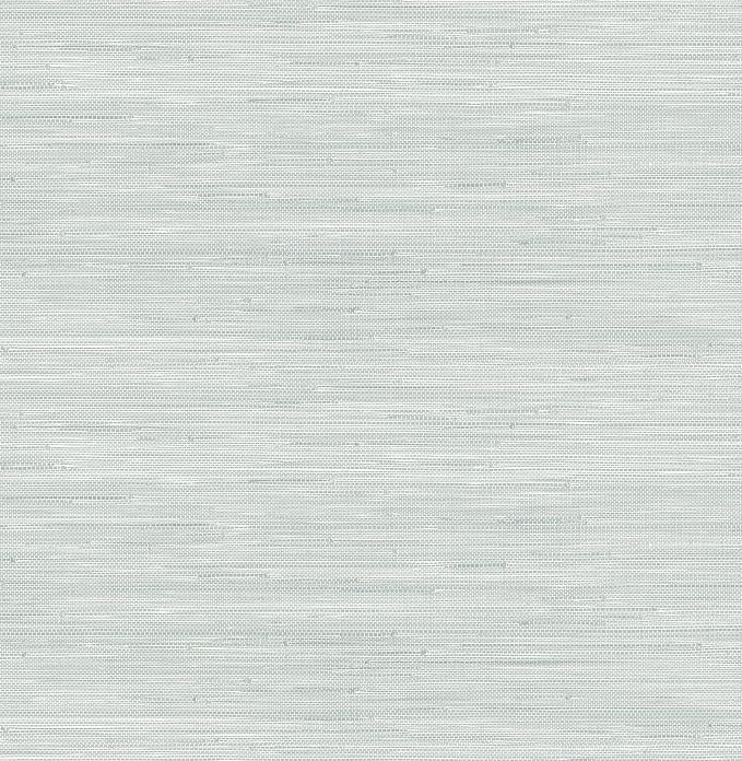 NuWallpaper x Social Social Whisper Blue Classic Faux Grasscloth Peel & Stick Wallpaper