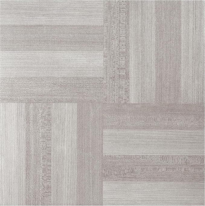 Tivoli Self Adhesive Vinyl Floor Tiles, 45 Tiles - 12" x 12", Ash Grey Wood- Peel & Stick, DIY Flooring for Kitchen, Dining Room, Bedrooms, Basements & Bathrooms by Achim Home Decor