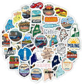 BulbaCraft Maine Stickers for Water Bottle and Laptop - State Souvenirs, Decorations & Gifts, Waterproof Vinyl Decals, Gifts for Women & Men