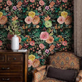 Floral Peel and Stick Floral Wallpaper for Bedroom Self Adhesive Boho Flower Wallpaper Kitchen Cabinets Furniture Decorative Renter Friendly