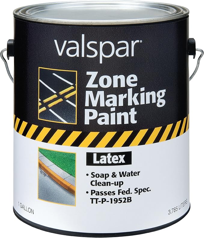 Valspar 24-135G White Latex Zone Marking Paint - 1 Gallon