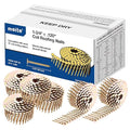 meite 14,400PCS Coil Roofing Nails 1-3/4 Inch Leg for Roofing Nailer Gun, 15 Degree Round Head Wire-Weld Collated Coil Nail, Pro Contractor-Pack Roofing Nails for Roof Repair Asphalt Shingles