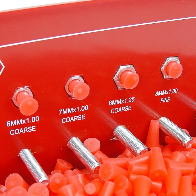 High Temp Masking Supply .187" x .343" (3/16 x 11/32) Silicone Rubber Plugs - Tapered Stoppers for Powder Coating, Painting, Automotive, Crafts, DIY - Non-Toxic, Flexible, Reusable STP103 (250 Pack)