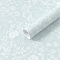Guvana Blue and White Peel and Stick Wallpaper Floral Wallpaper Slef Adhesive Removable Waterproof Contact Paper Boho Wall Paper for Dining Room Bedroom Living Room Bathroom Kitchen 17.3“×78.7”