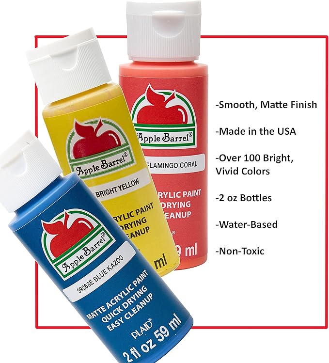 Apple Barrel Acrylic Paint in Assorted Colors (2 oz), 20773, English Navy