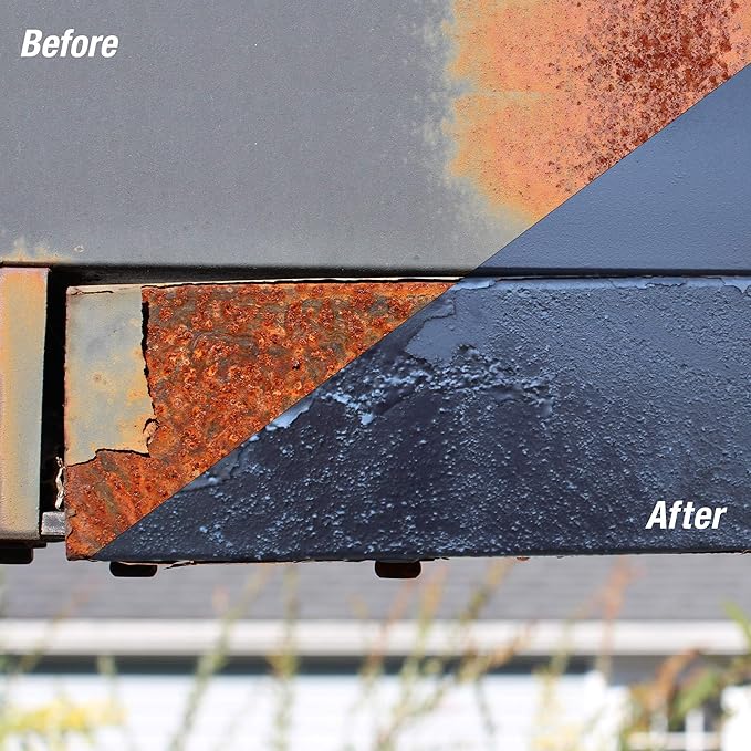AGS RUST SOLUTIONS Apply Over Rust Paint, Matte Black Finish, 1 Gallon, Ideal for Paint Car Rust, Home, Shop and Farm, No Top Coat Necessary, UV Protection Paint (Pack of 3)