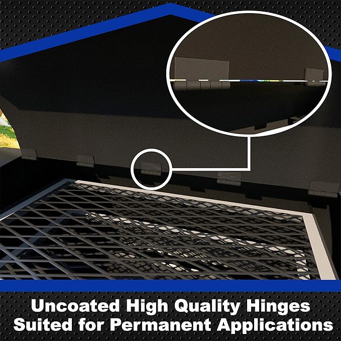 4" Heavy Duty Weldable Hinges | Steel Butt Hinge Design for Heavy Gates & Doors | Long Lasting - Corrosion & Rust Resistant - 10 Pairs