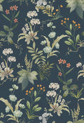 Simon&Siff Vintage Floral Peel and Stick Wallpaper 120" x 17.3" | Blue Botanical Contact Paper, Self Adhesive Removable Waterproof Wall Paper, Renter Friendly, Bedroom Cabinets DIY Decor