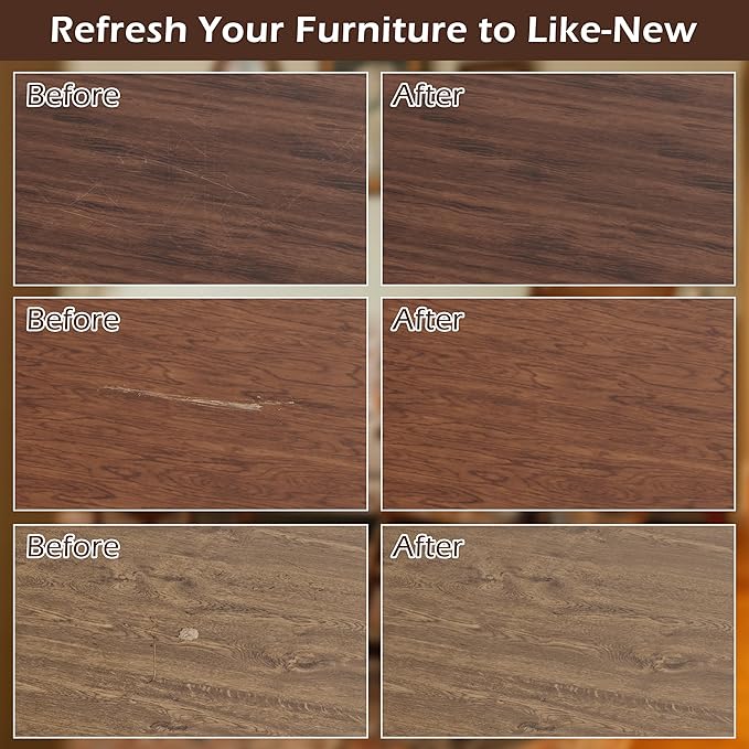 Oriflame Wood Furniture Repair Kit: 12-Color Filler and 8-Color Markers - Wood Touch Up for Scratches/Cracks/Holes/Stains in Floors/Table/Cabinets(Hardwood/Laminate) (Colorful)