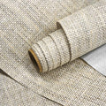Ansehan Grasscloth Textured Wallcovering W712 Terraces Collection 36" W x 8 Yard L, Natural Modern Paper Weave, Non Prepasted Home Décor for Boho Living Sapce Feature Wall, Beige/Gray/Wheat
