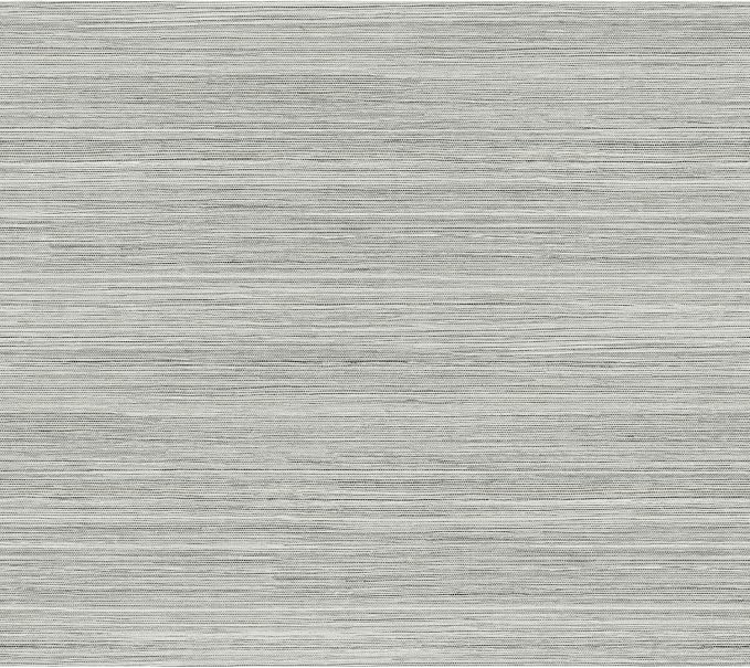 York Wallcoverings PSW1280RL Grey Cattail Weave Peel and Stick Wallpaper