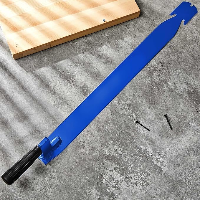 Shingle Slaters Ripper, Steel Roof Ripper Shingle Remover Slate Puller Rip Slate Slating Nail Remover for Slaters Roofers Roofing(Blue,23 Inch)