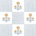 Guvana Blue Floral Peel and Stick Wallpaper Boho Contact Paper Vintage Floral Self-Adhesive Removable Waterproof Wallpaper Renter Friendly 394"×17.3" for Bedroom Livingroom Hallway Cabinets Drawer