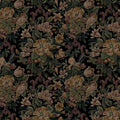 Dimoon Vintage Wallpaper Peel and Stick Archival Dark Green Floral Wallpaper 17.3"x78.7"Flower Leaf Retro Contact Paper for Bedroom Thicken Waterproof Self Adhesive Wall Paper Removable Vinyl Roll