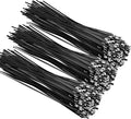 Metal Zip Ties 110 Pack（12"+18"+24"）, 304 Stainless Steel 300LBS Heavy Duty Zip Ties Black - Self-Locking Cable Ties for Exhaust Wrap，Chain Link Fence Parts, Outdoor Farms,Pipes