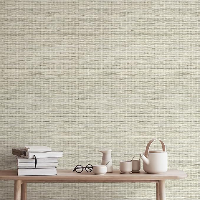 Grasscloth Wallpaper Peel and Stick Cream Grassweave Peel & Stick Wall Paper Textured Wallpaper Self Adhesive Contact Paper 787" x 17.3"