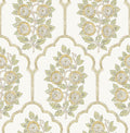 NuWallpaper x Society Social Floral Bazaar Ochre Peel and Stick Wallpaper, Removable Wallpaper, 20.5 in x 18 ft