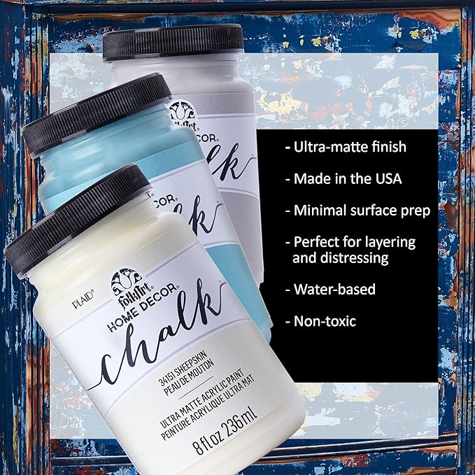 FolkArt Home Décor Chalk Finish Paint Set (2 Ounce), PROMOFAHDC