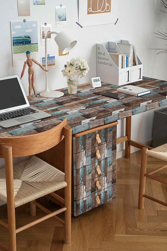 Heroad Brand 17.7”x197 Peel and Stick Wallpaper Backsplash Realistic Wood Panel Effect Contact Paper for Cabinets Accent Walls Easily Match Gorgeous Pattern Removable Wallpaper for Bedroom Bathroom