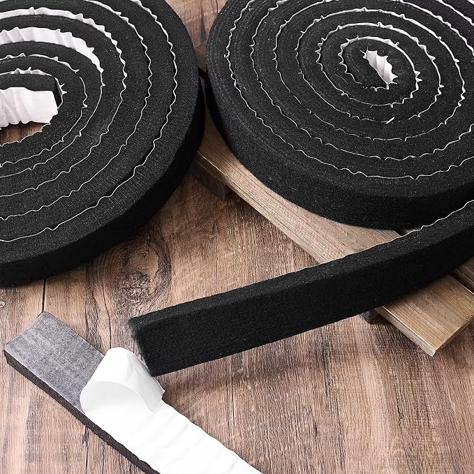 2 Pcs Metal Roofing Universal Vented Ridge Closure Strips 2 W x 25' L (50'l Total) Closure Self Adhesive Roof Panel Felt Tape Waterproof Windproof Seal for Metal Panels Insulation Weather Barrier