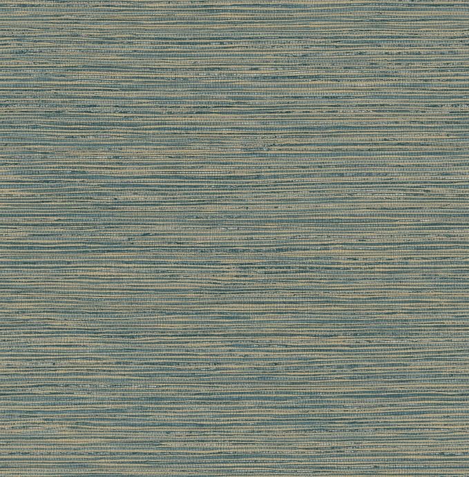 RoomMates Teal Dimensional Grasscloth Peel and Stick Wallpaper, RMK12684PLW