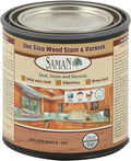 SamaN Interior One Step Wood Seal, Stain and Varnish – Oil Based Odorless Dye - Protection for Furniture and Fine Wood (Golden Maple SAM-302, 8 oz)