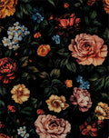Vintage Drak Colorful Floral Peel and Stick Wallpaper 17.5''x118'' | Self Adhesive/Removable/Waterproof/Thick Vinyl Contact Paper for Bathroom Bedroom Shelf Cabinet Drawer,Prepasted,Easy Peel