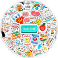 100Pcs SLP Stickers for Water Bottle, Laptop – Speech Therapy Stickers and Decals – SLP Gifts - Funy Speach Therapy Party Supplies - Gifts for Men & Women