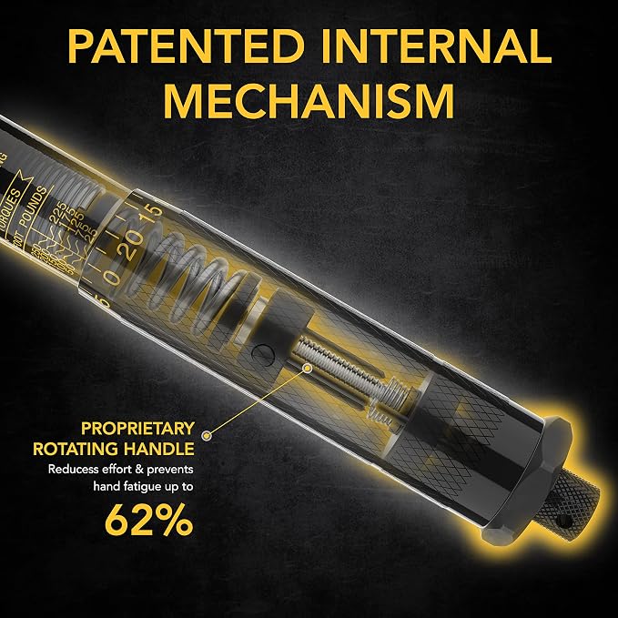 LEXIVON 1/2-Inch Drive Click Torque Wrench 25-250 Ft-Lb/33.9-338.9 Nm (LX-184)