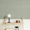 Simon&Siff Textured Grasscloth Peel and Stick Wallpaper 17.7"x394" Neutral Faux Grassweave Wallpaper Waterproof Self Adhesive Removable Wallpaper Mural for Home Decor Bedroom Kitchen Cabinet
