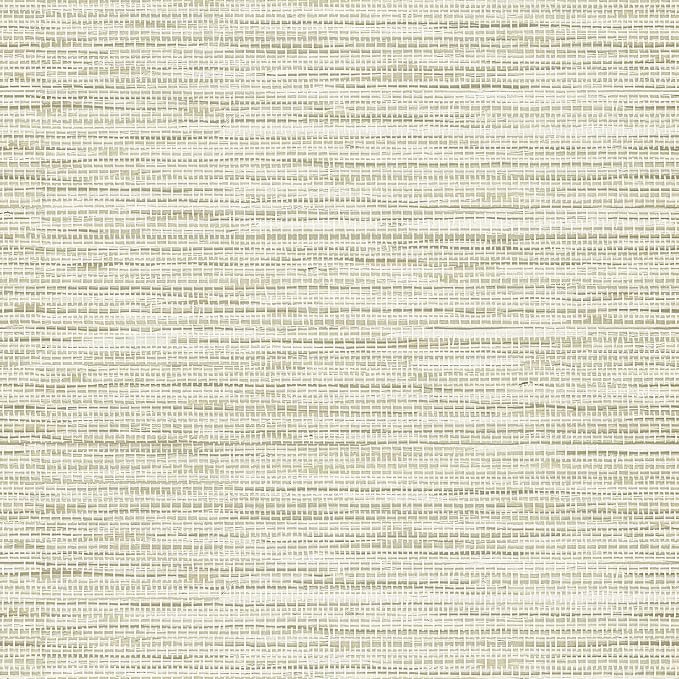 Simon&Siff Cream Textured Grasscloth Peel and Stick Wallpaper 17.7"x394" Neutral Faux Grassweave Wallpaper Waterproof Self Adhesive Removable Wallpaper Mural for Home Decor Bedroom Kitchen Cabinet