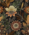 Laatse Boho Wallpaper Peel and Stick Dark Floral Wallpaper for Cabinet Vintage Contact Paper Waterproof Self Adhesive Removable Modern Wall Paper for Bedroom Stair Bathroom 17.5in x118in