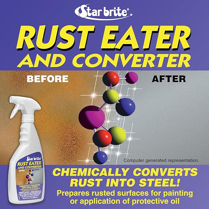 Star brite Rust Eater & Converter - Chemically Converts Rust Into Steel