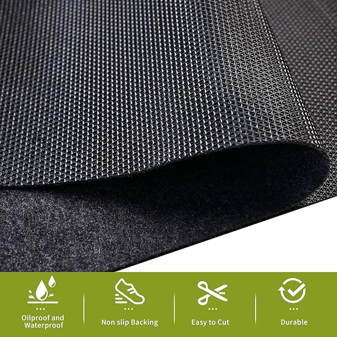 Oil Spill Mat - 96" x 60" Absorbent Oil Garage Floor Mat for Under Car - Protect Driveway from Drips, Spills, Stains, Reusable & Durable Garage Floor Protection Mat with Waterproof Backing