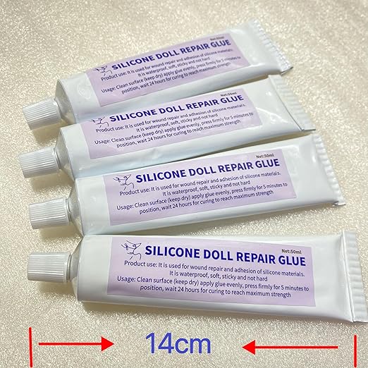 Silicone Doll Repair Adhesive for Soft Skin Tone, Adhesive for Wounds, Filling Doll Cavities