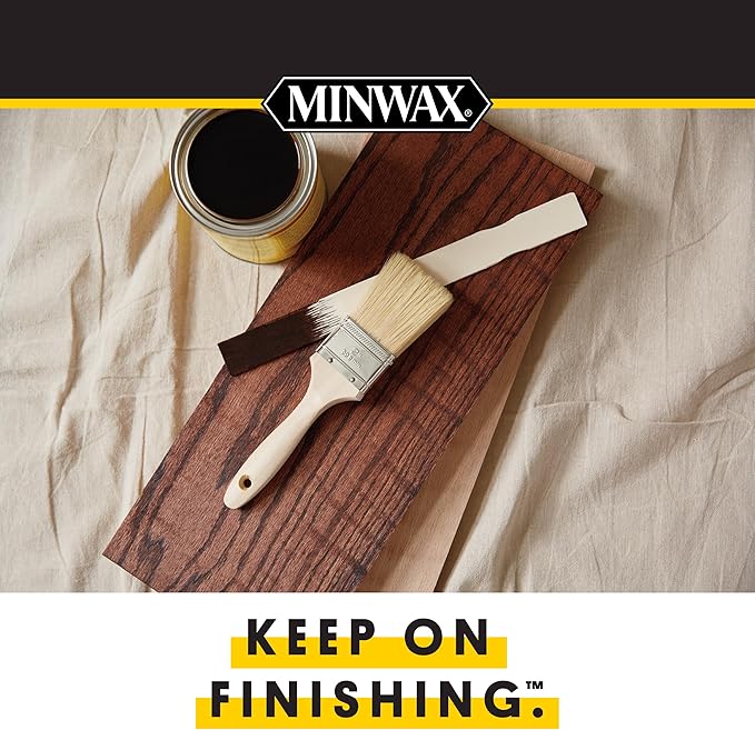 Minwax PolyShades Wood Stain + Polyurethane Finish – ½ Pint, Classic Oak, Satin