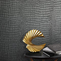 Zeeko Black Crocodile Peel and Stick Wallpaper 17.3" x 118" | Textured Embossed Contact Paper Removable WaterProof Self Adheisve Wall Paper for Cabinet Bedroom Bathroom