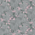 Floral Peel and Stick Wallpaper Flower Tree Contact Paper A Set of 17.5"x1200" Self Adhesive Removable Modern Grey Wall Paper Decorative Wall Covering Countertop Vinyl Film Roll