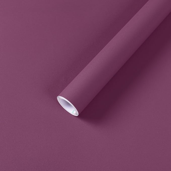 Peel and Stick Wallpaper Hot Pink Contact Paper for Cabinets and Drawers | 15.7" x 118" Removable Wall Paper Self Adhesive Vinyl Film Roll Easy to Apply Bathroom Home Decor Counter Top Cover