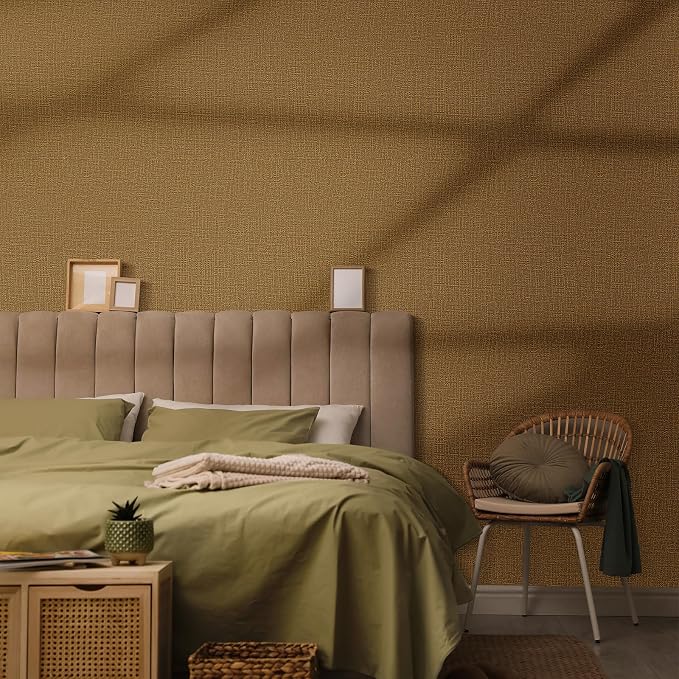 WADILE Grasscloth Peel and Stick Wallpaper 15.7in x 787.4in, Textured Contact Paper for Cabinets, Faux Linen Wall Paper Pull and Stick, Fabric Vinyl Wallpaper Self Adhesive Coffee | Textured contact paper, Faux linen, Vinyl material, Cabinets, Self adh...