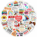 100Pcs Social Work Stickers for Laptop, for Water Bottle - Social Worker Gifts - Gift for Women & Men