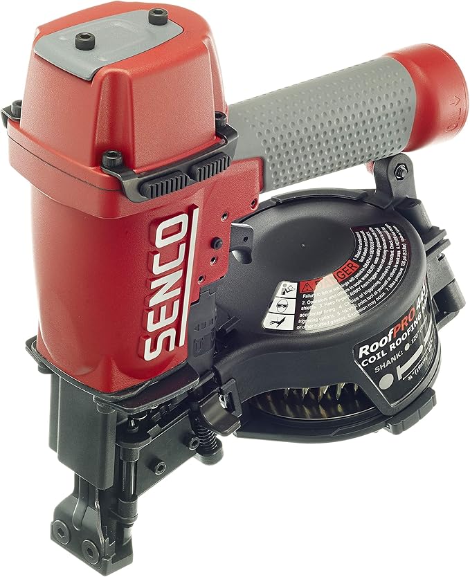 Senco 8V0001N RoofPro 445XP 1-3/4" 15-Degree Angle Wire Pneumatic Coil Siding Nailer, Roofing Nailer