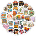 BulbaCraft 100Pcs Arizona Stickers for Water Bottle and Laptop - Arizona Party Supplies & Decorations, Waterproof Vinyl Decals, State Pride and Icon Stickers, Gifts for Women & Men