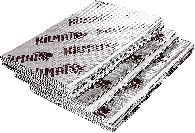 KILMAT 80 Mil (2 mm) 36 Sqft (3.4 Sqm) Car Sound Deadening Mat, Alubutyl Automotive Sound Deadener, Audio Noise Insulation and Dampening