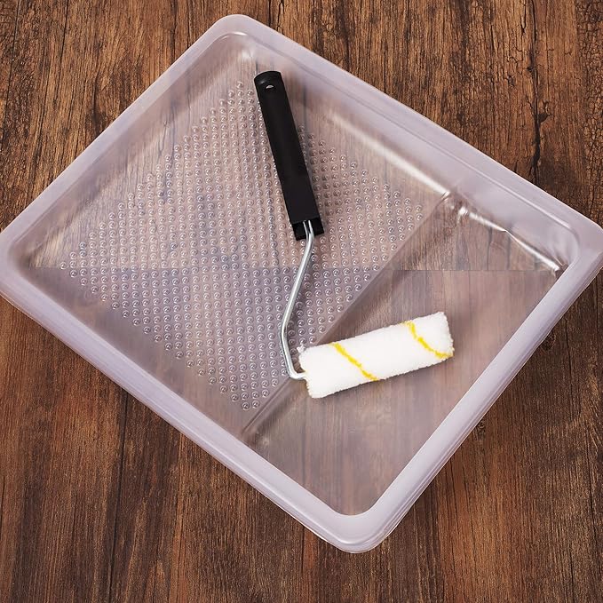 Bates Choice- Bates- Paint Tray Liner, 9 Inch, 10 pcs, White Paint Pans Trays, Paint Roller Tray, Roller Tray Liners