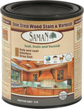 SamaN Interior One Step Wood Seal, Stain and Varnish – Oil Based Odorless Dye - Protection for Furniture and Fine Wood (Prestige Grey SAM-319, 32 oz)