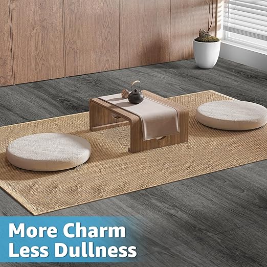 Art3d Peel and Stick Vinyl Floor Tiles 30-Pack 12 x 12 inch, Self Adhesive Waterproof Flooring Wood Planks for Kitchen, Dining Room, Bedrooms, Cover 30 Sq.Ft, Grey Oak
